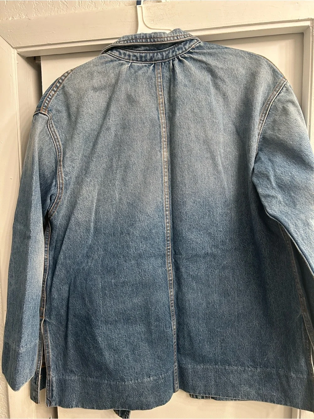 Light Blue Denim Jacket for women Casual Workwear